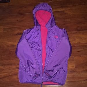 Big Girls North Face Sherpa Reversible Jacket